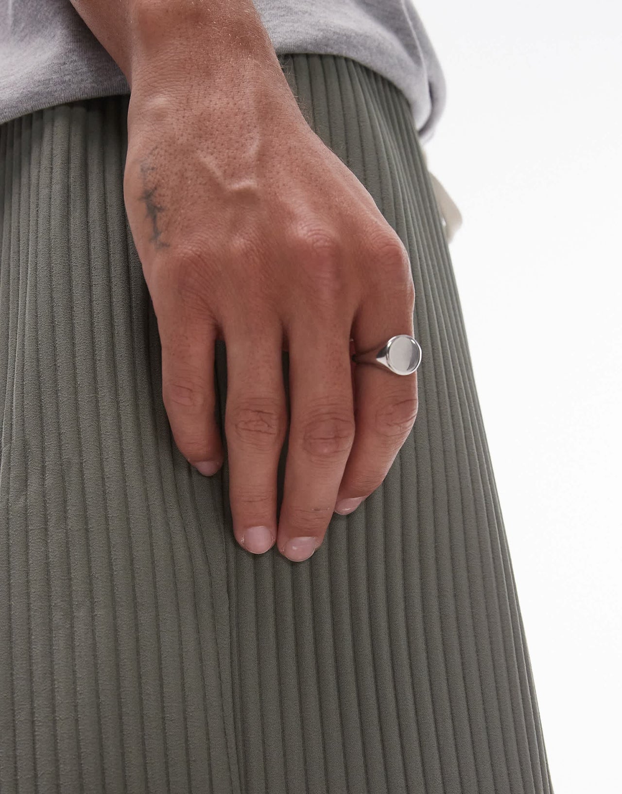 Topman plisse shorts in khaki