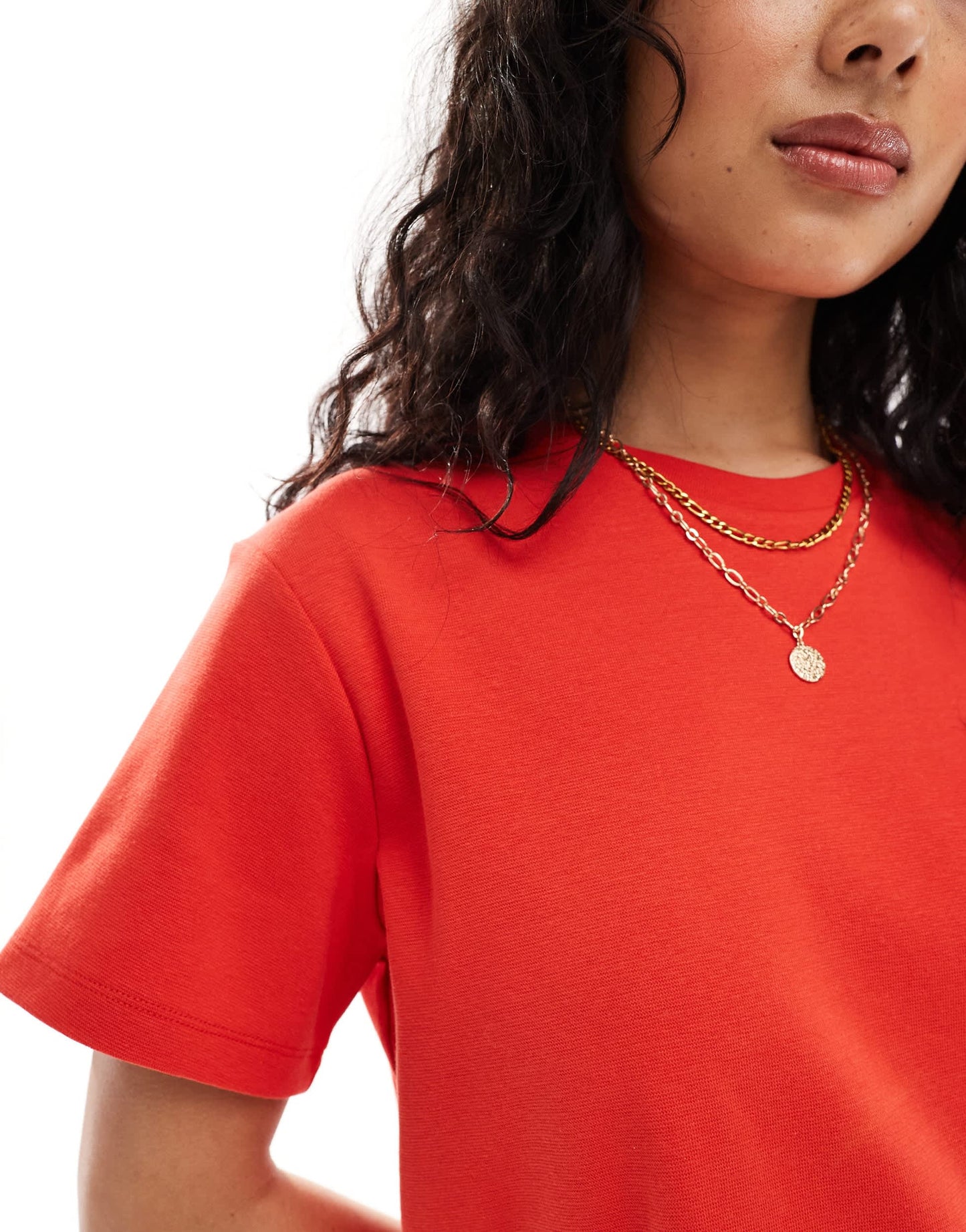 ASOS DESIGN heavyweight regular fit t-shirt in red