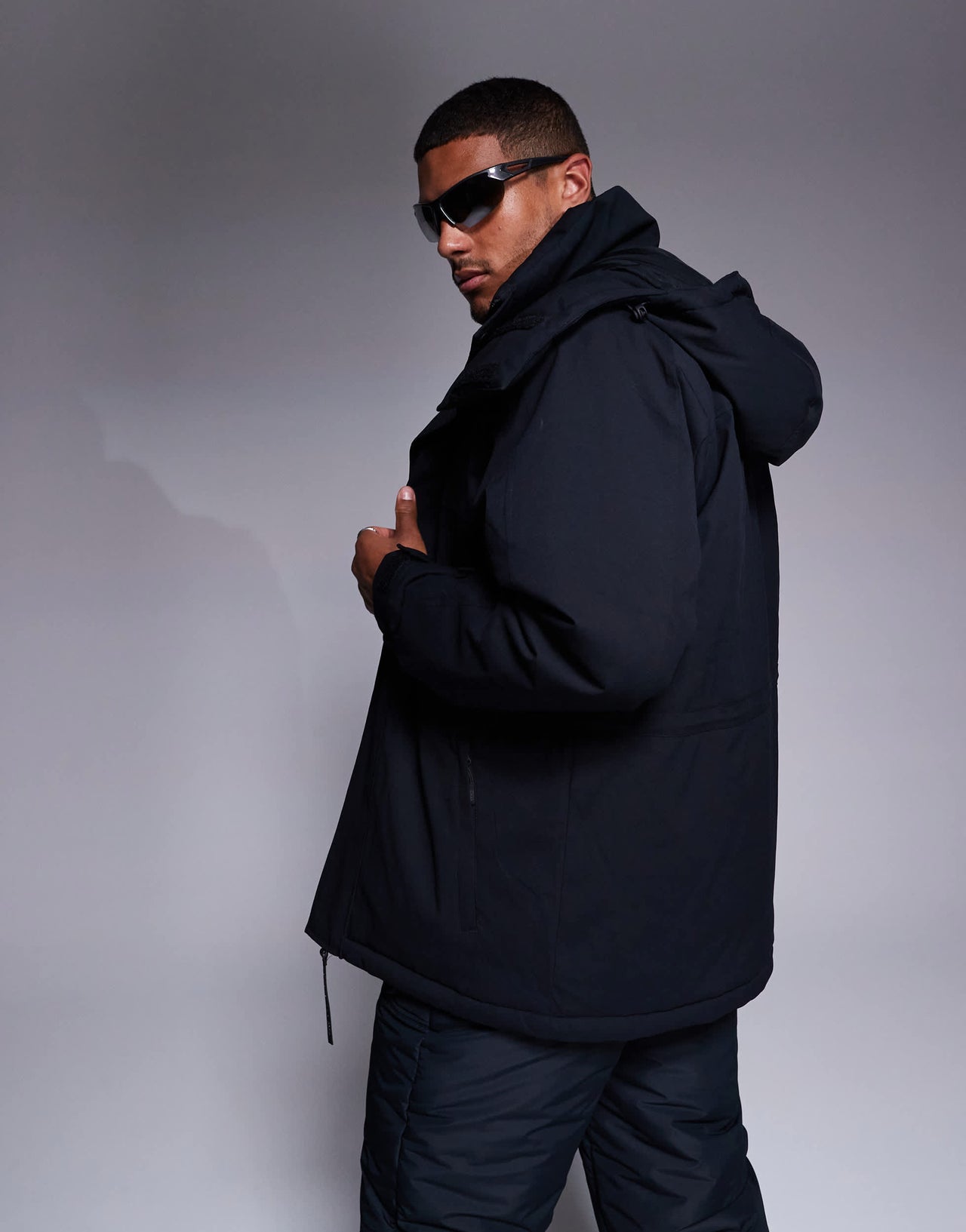 4505 Ski water repellent parka in black