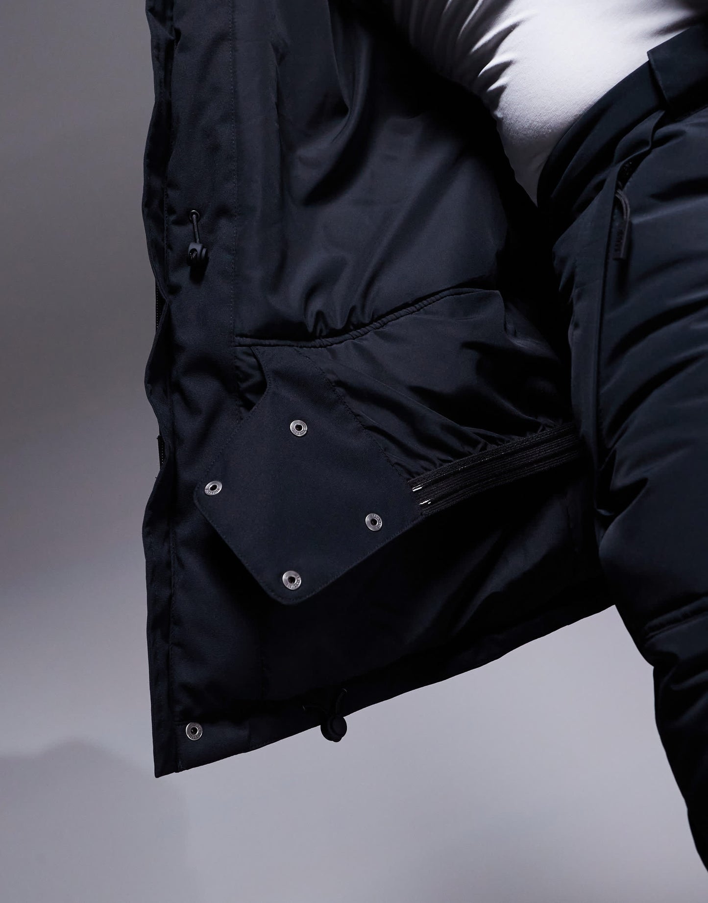 4505 Ski water repellent parka in black