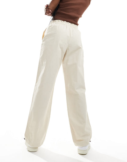 Selected Femme oversized pant in beige