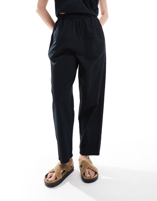 Selected Femme co-ord pull on trouser in black