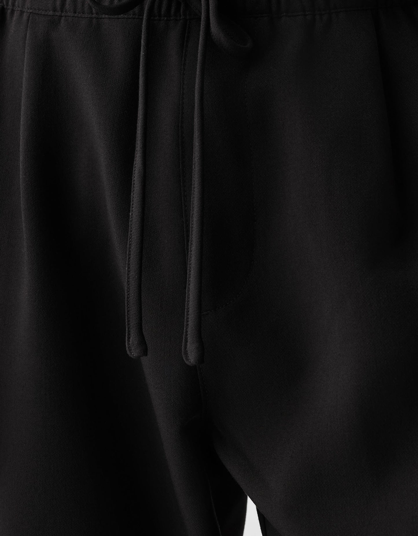 Bershka wide leg tailored trouser in black