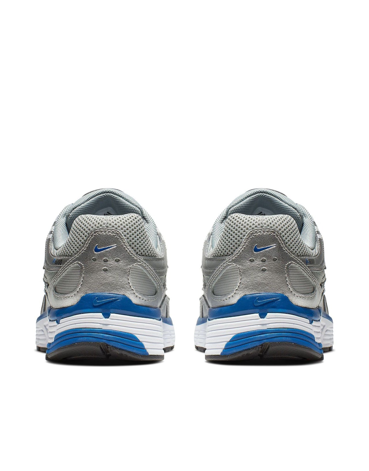 Nike P-6000 trainers in silver and blue