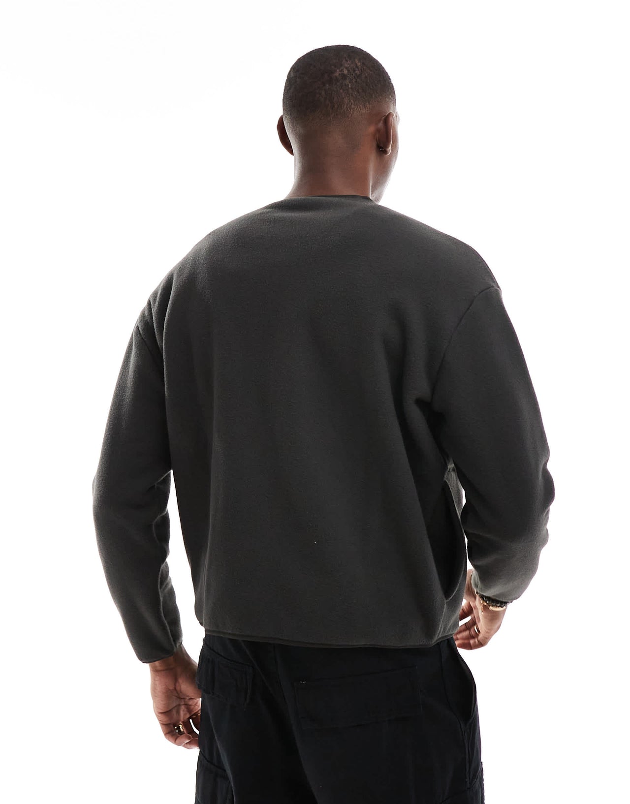 Puma Classics fleece cardigan in black