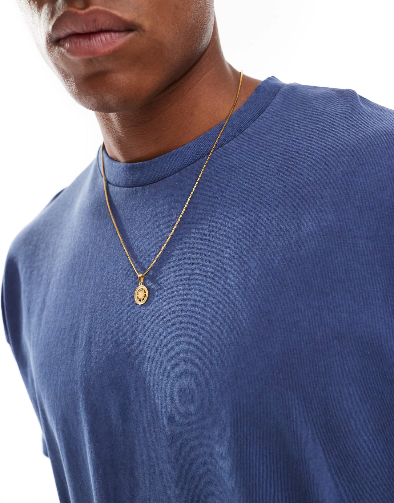 ASOS DESIGN heavyweight boxy oversized t-shirt in washed navy