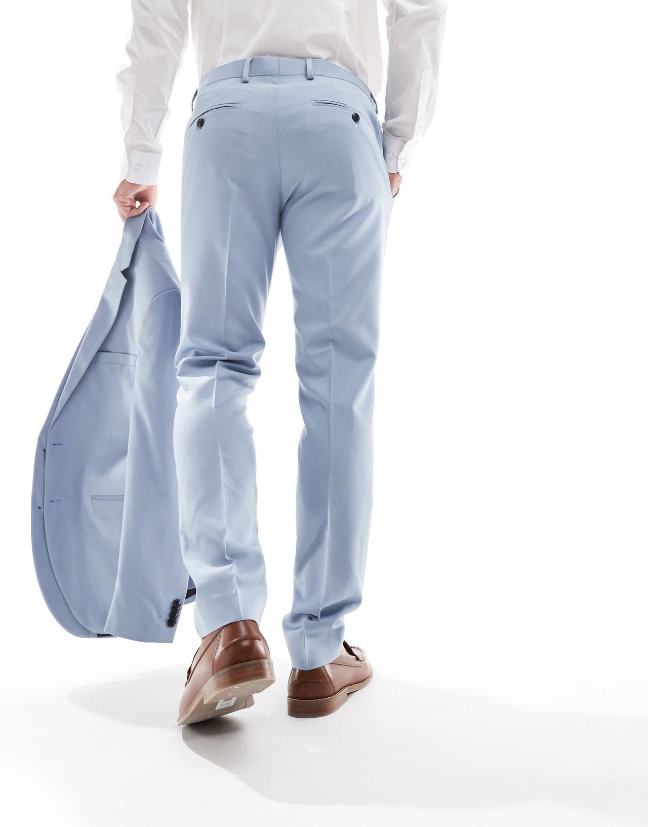 Jack & Jones slim fit suit trouser in light blue