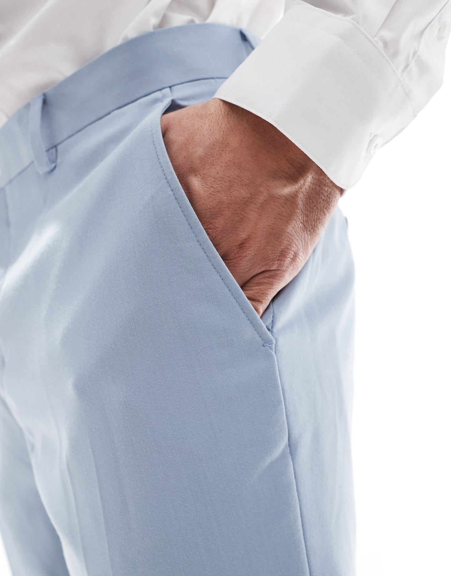 Jack & Jones slim fit suit trouser in light blue