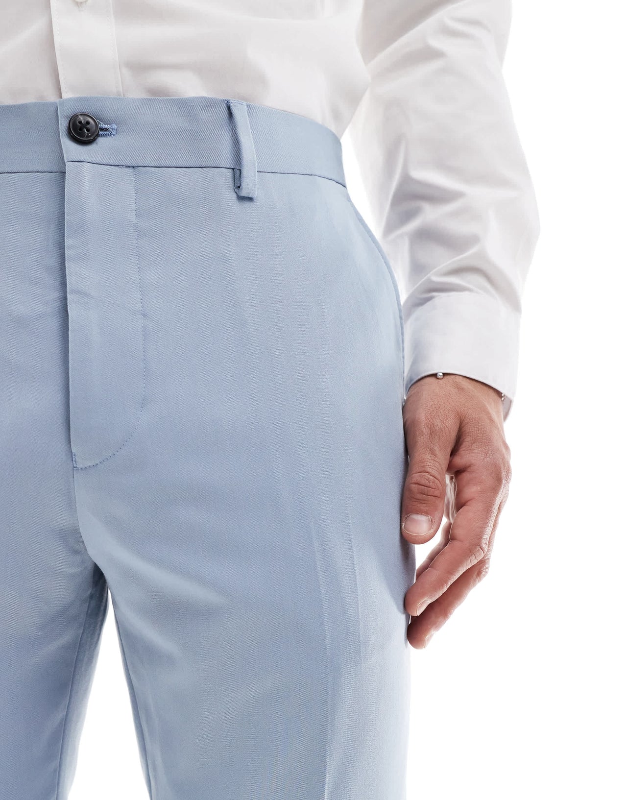 Jack & Jones slim fit suit trouser in light blue