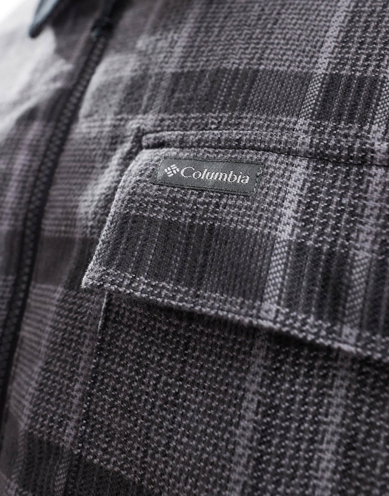 Columbia Pitchstone heavyweight shirt jacket in black