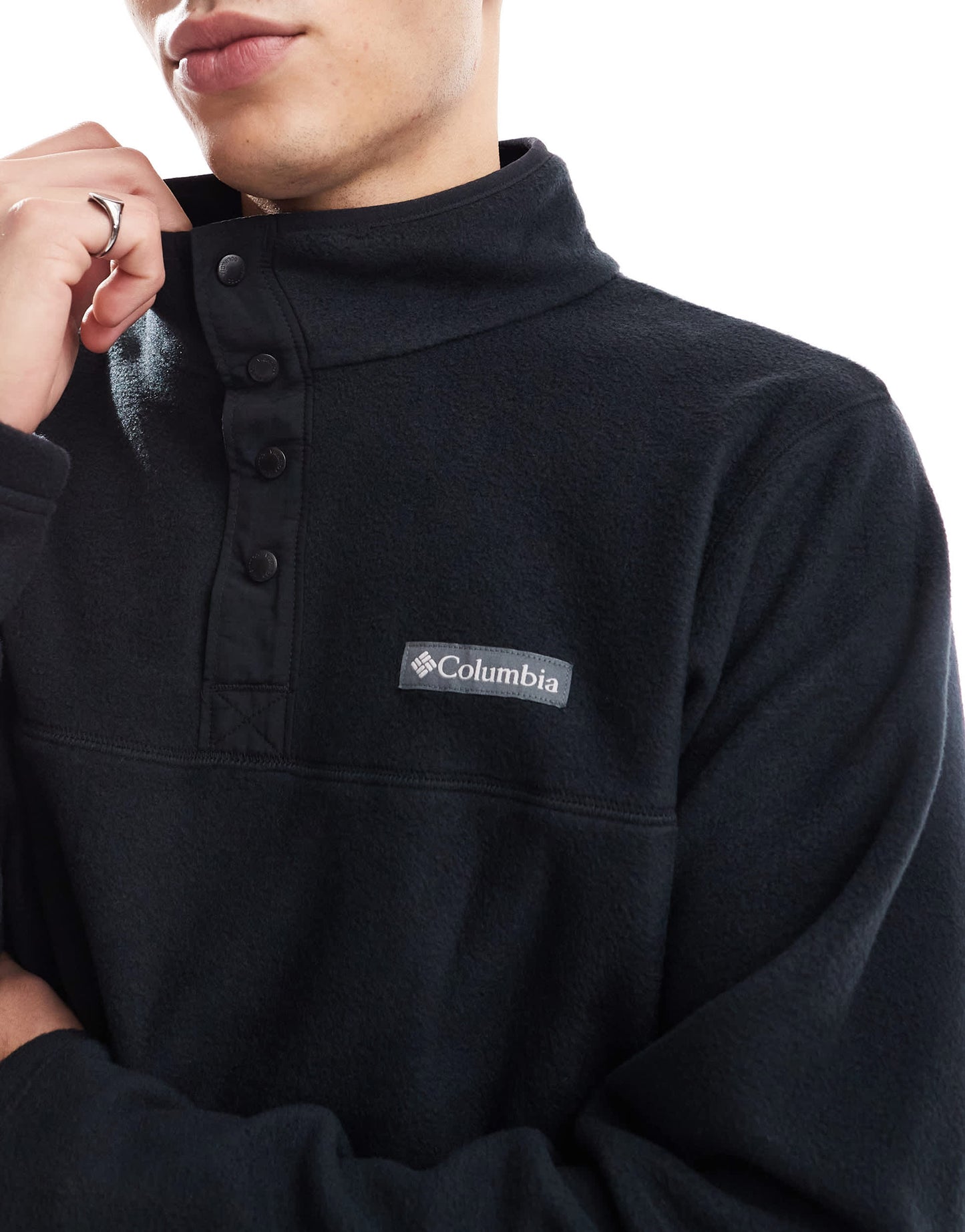 Columbia Steens Mountain II half snap fleece in black