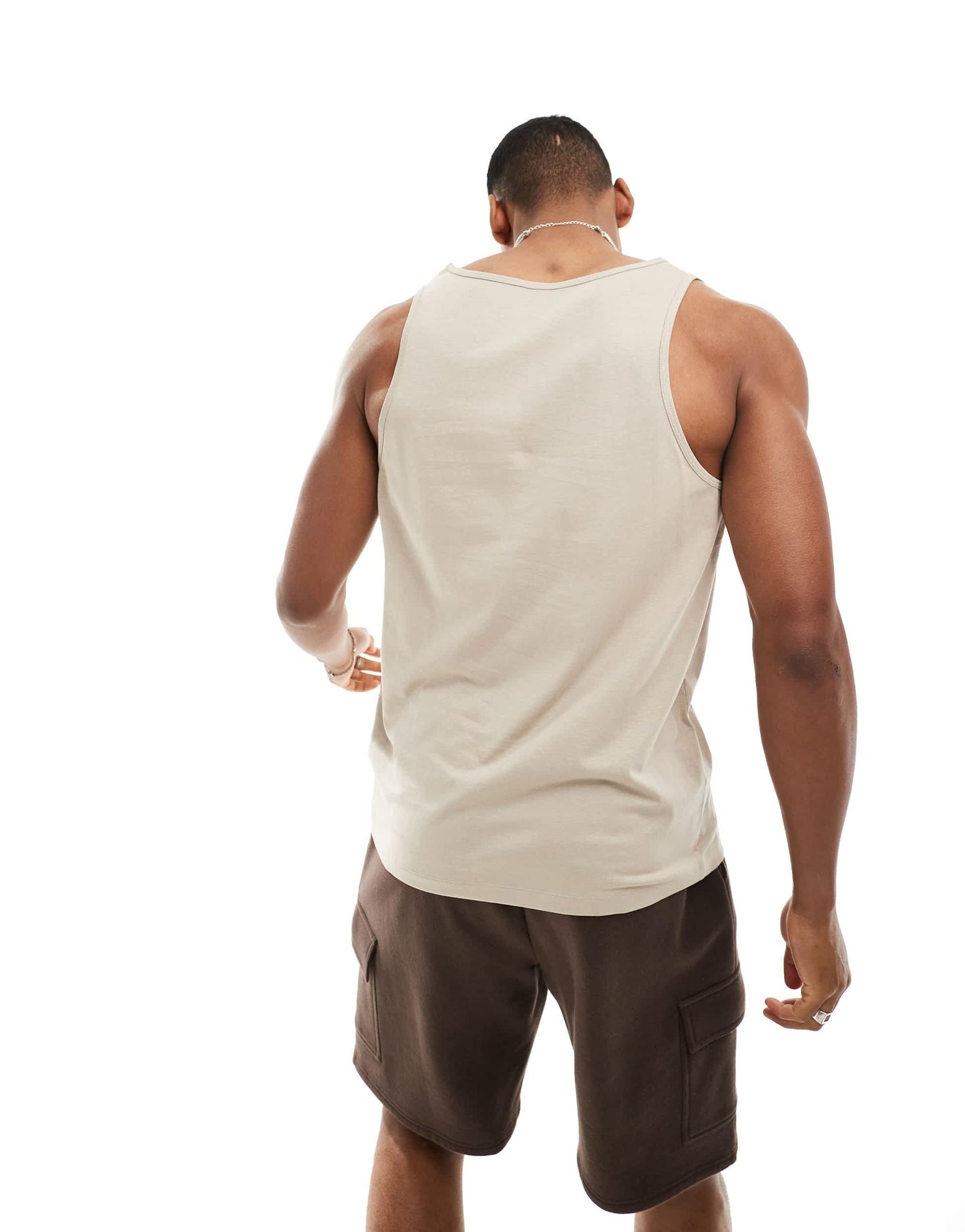ASOS DESIGN vest in stone