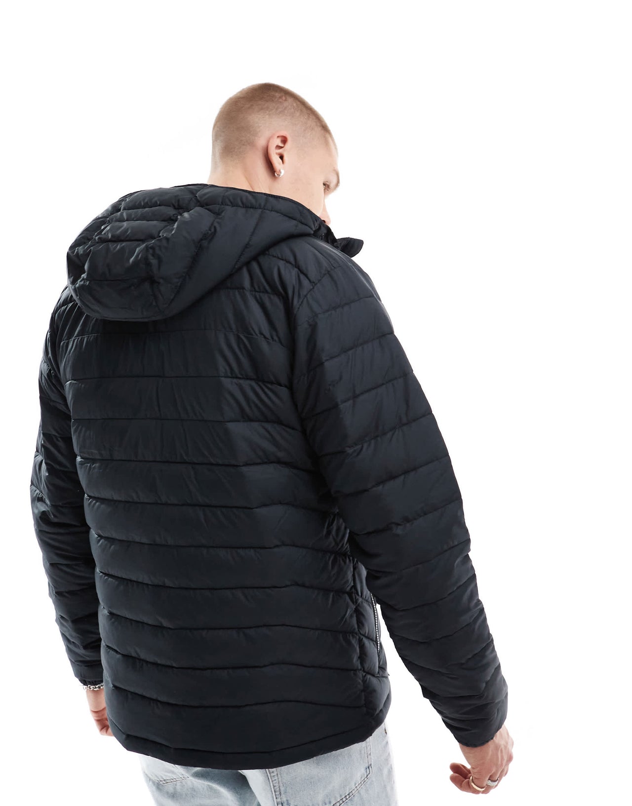 Columbia Powder Lite II hooded jacket in black
