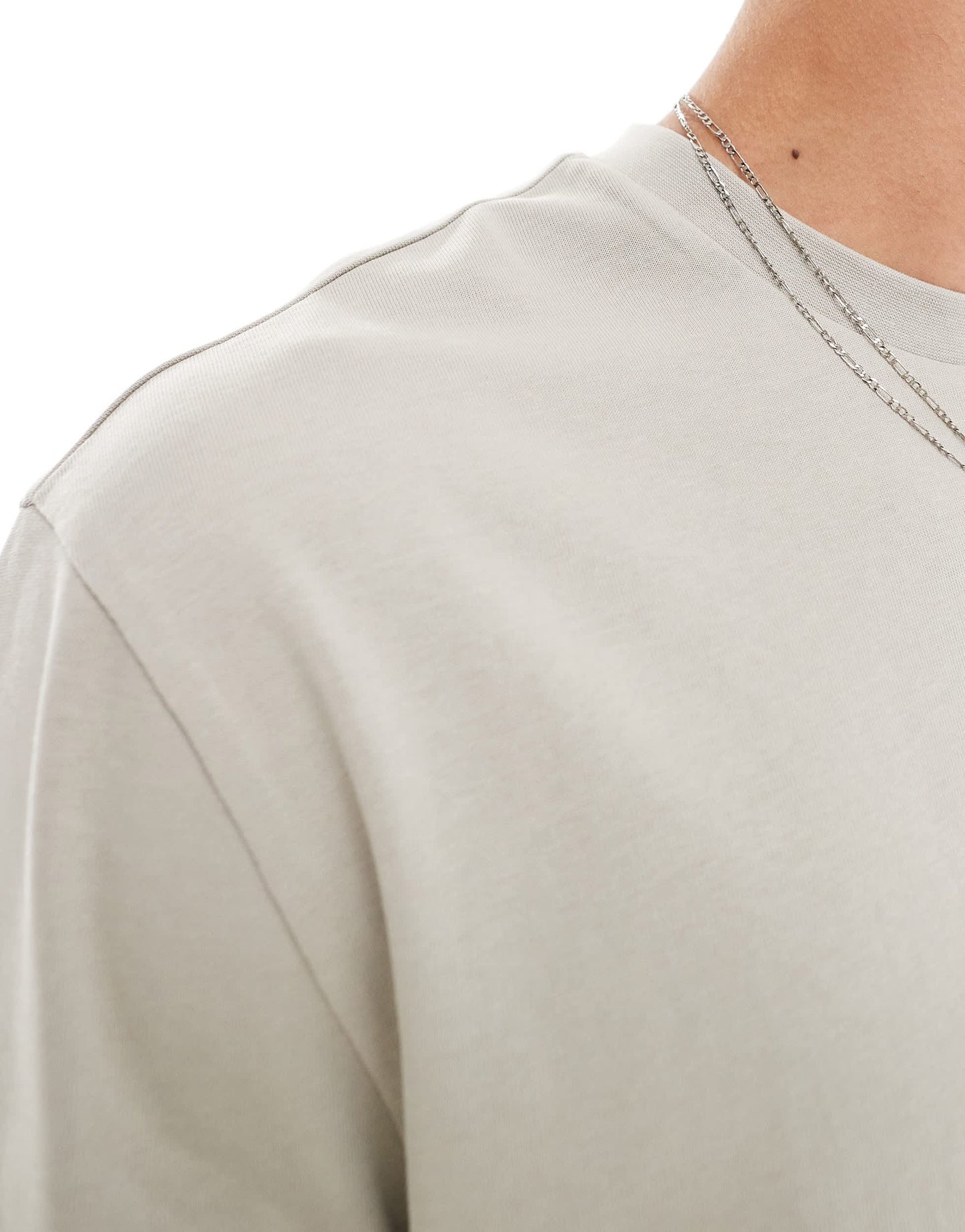 ASOS DESIGN heavyweight relaxed t-shirt 240gsm in stone