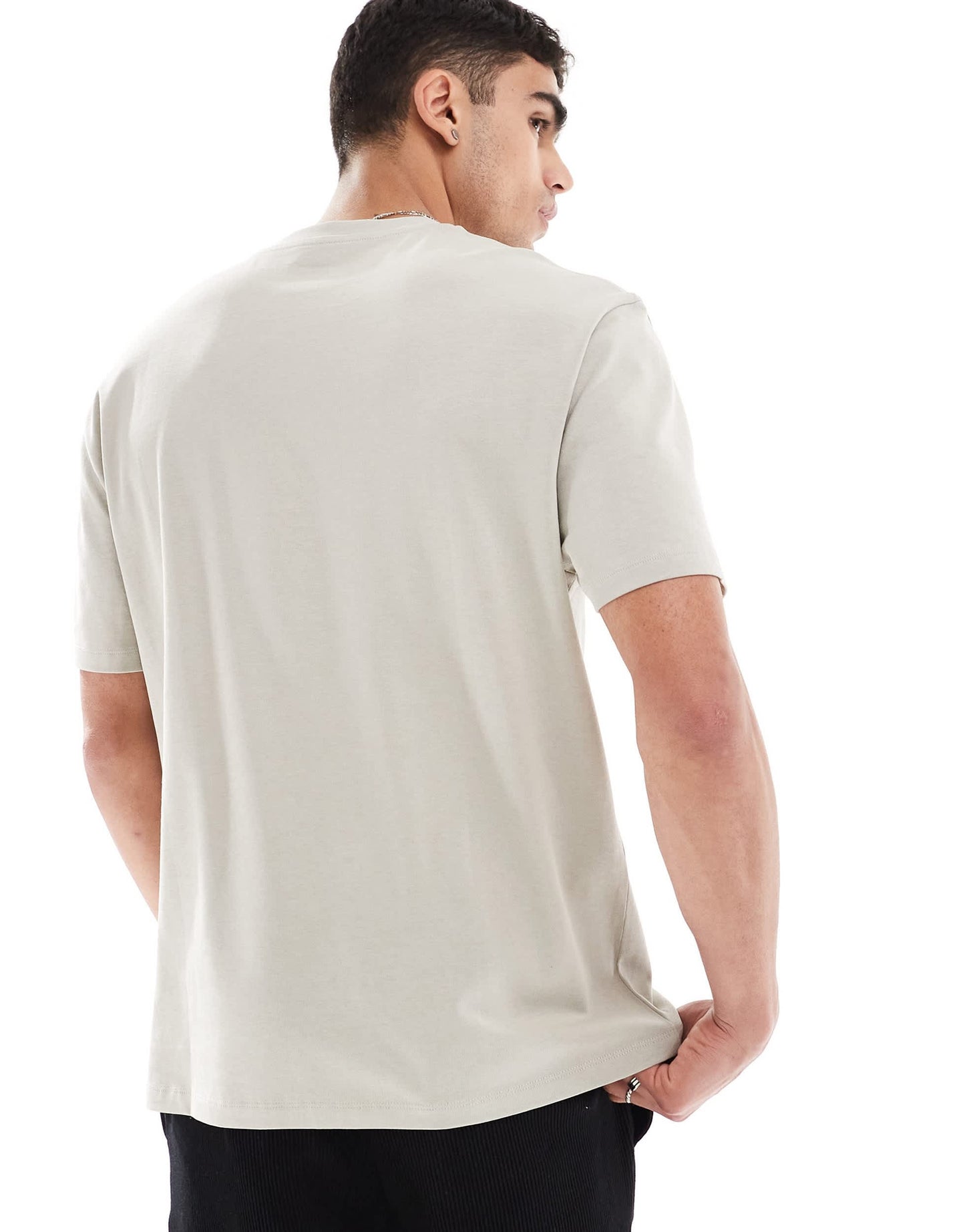 ASOS DESIGN heavyweight relaxed t-shirt 240gsm in stone