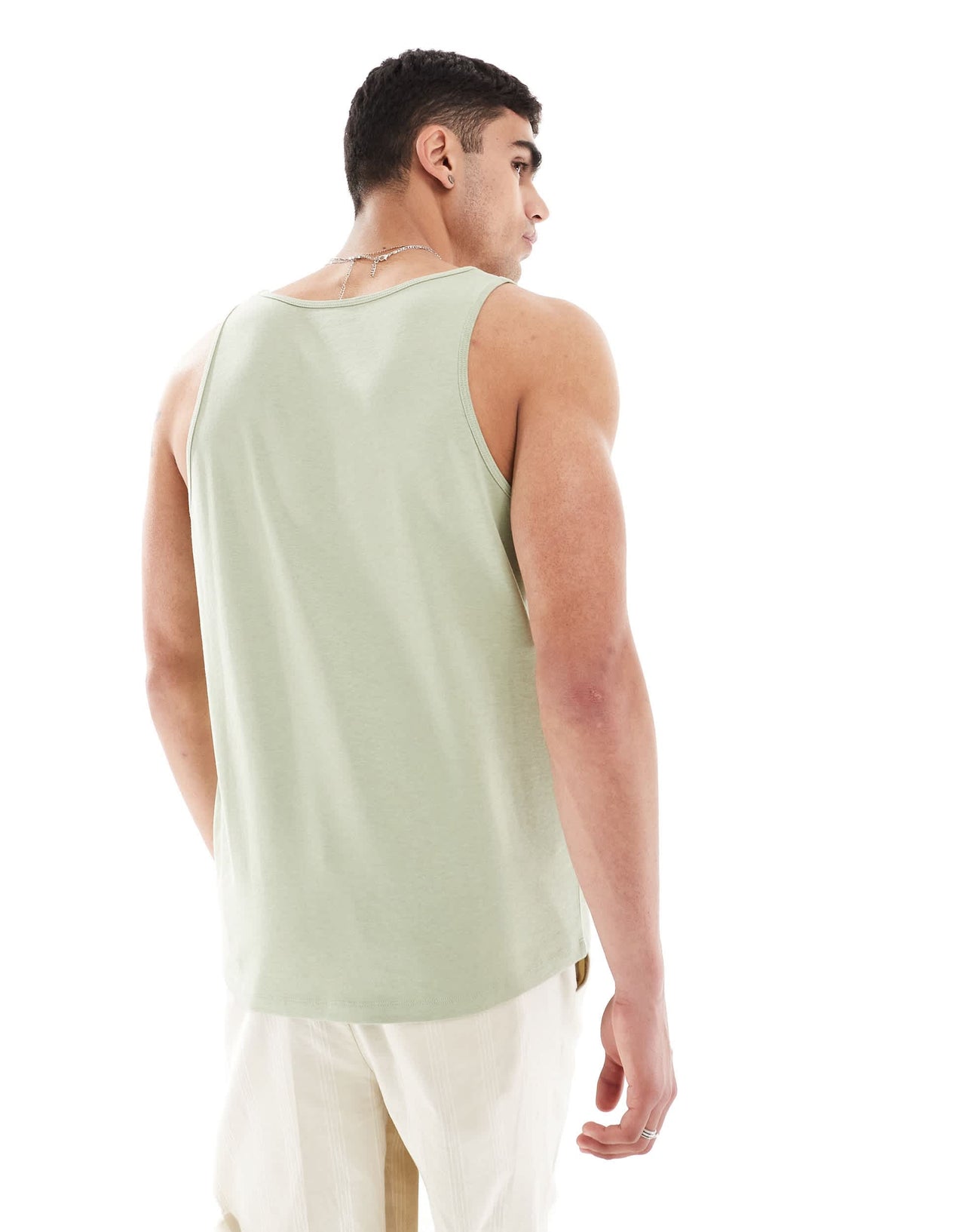 ASOS DESIGN heavyweight  vest in light green