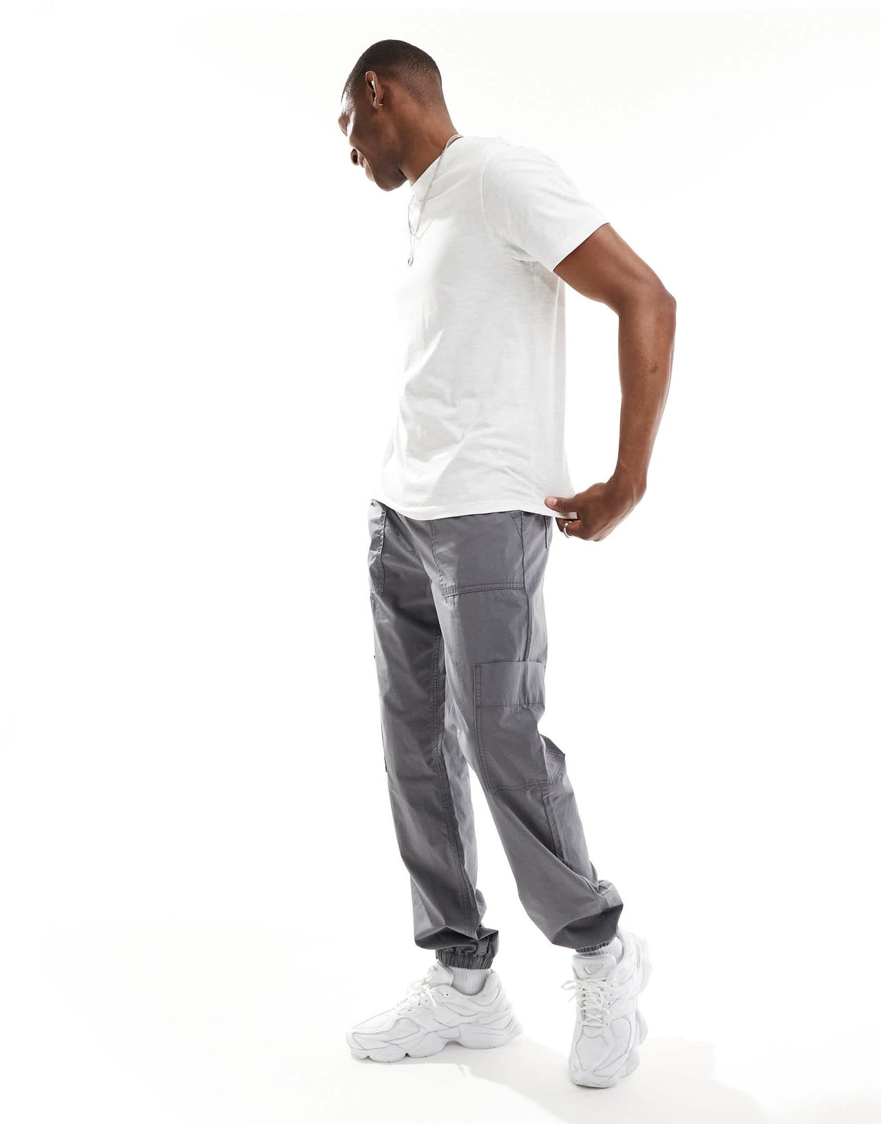 ASOS DESIGN essentials crew neck t-shirt in oatmeal marl