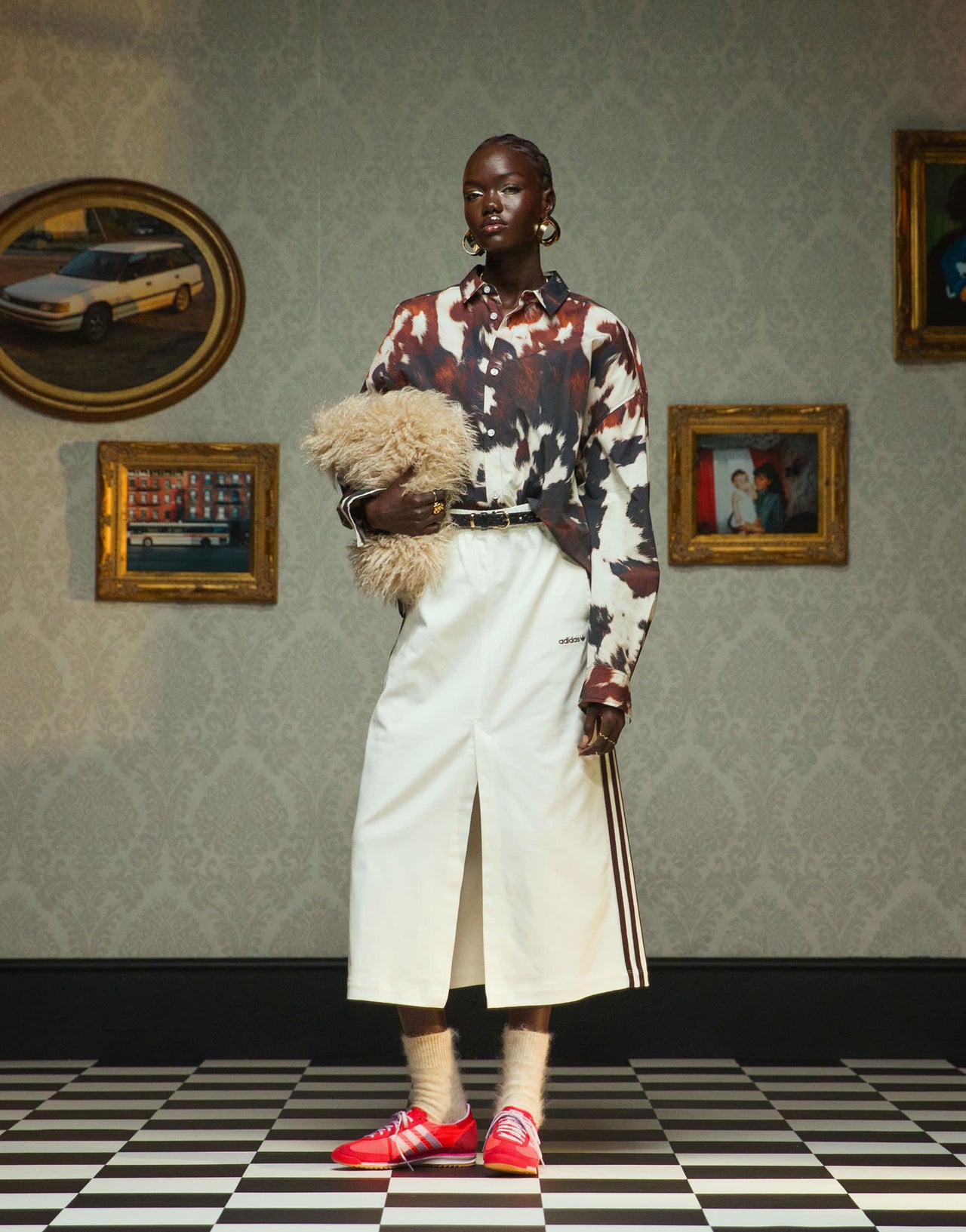 adidas Originals SL 72 OG trainers in red and pink