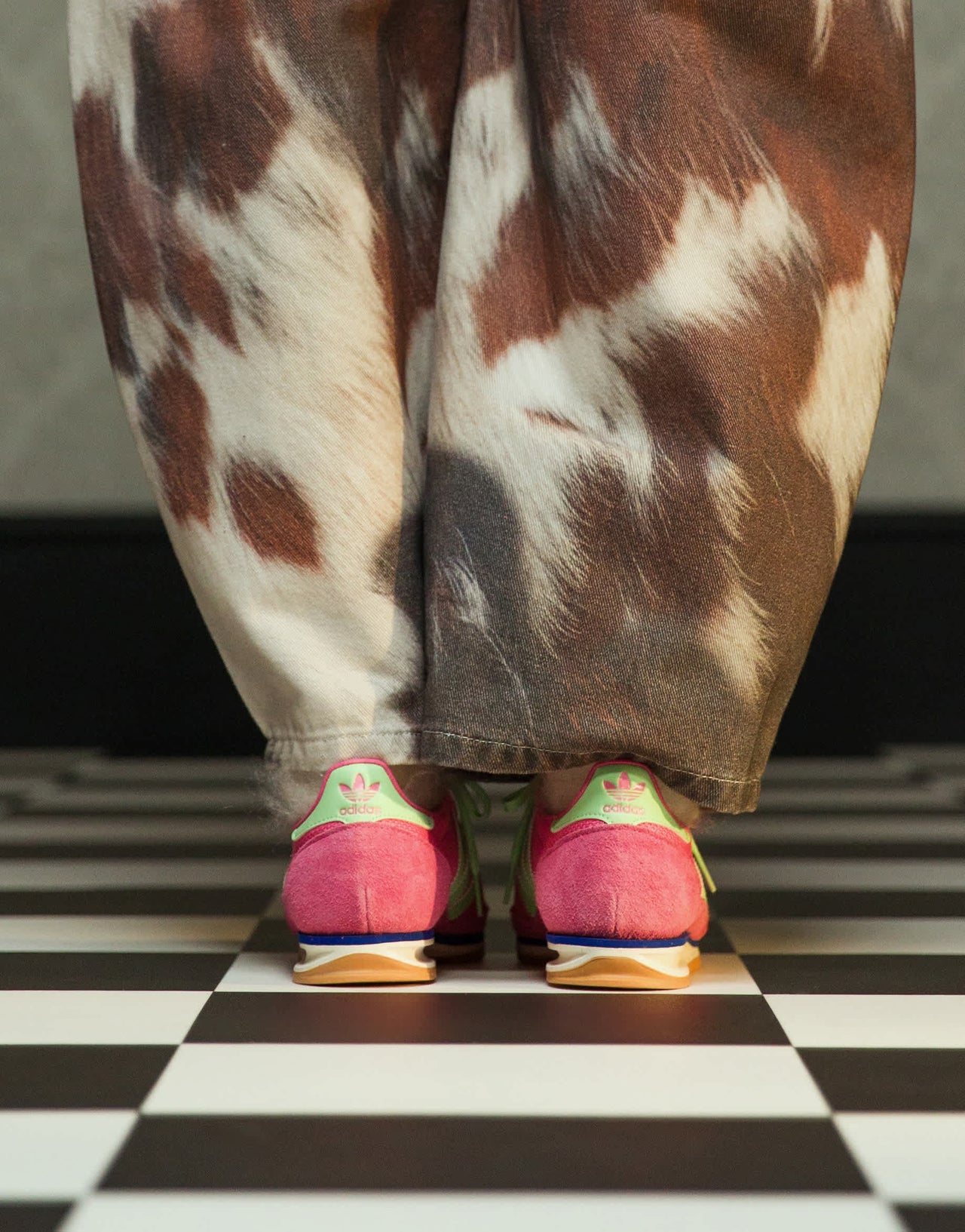 adidas Originals SL 72 OG trainers in pink and green