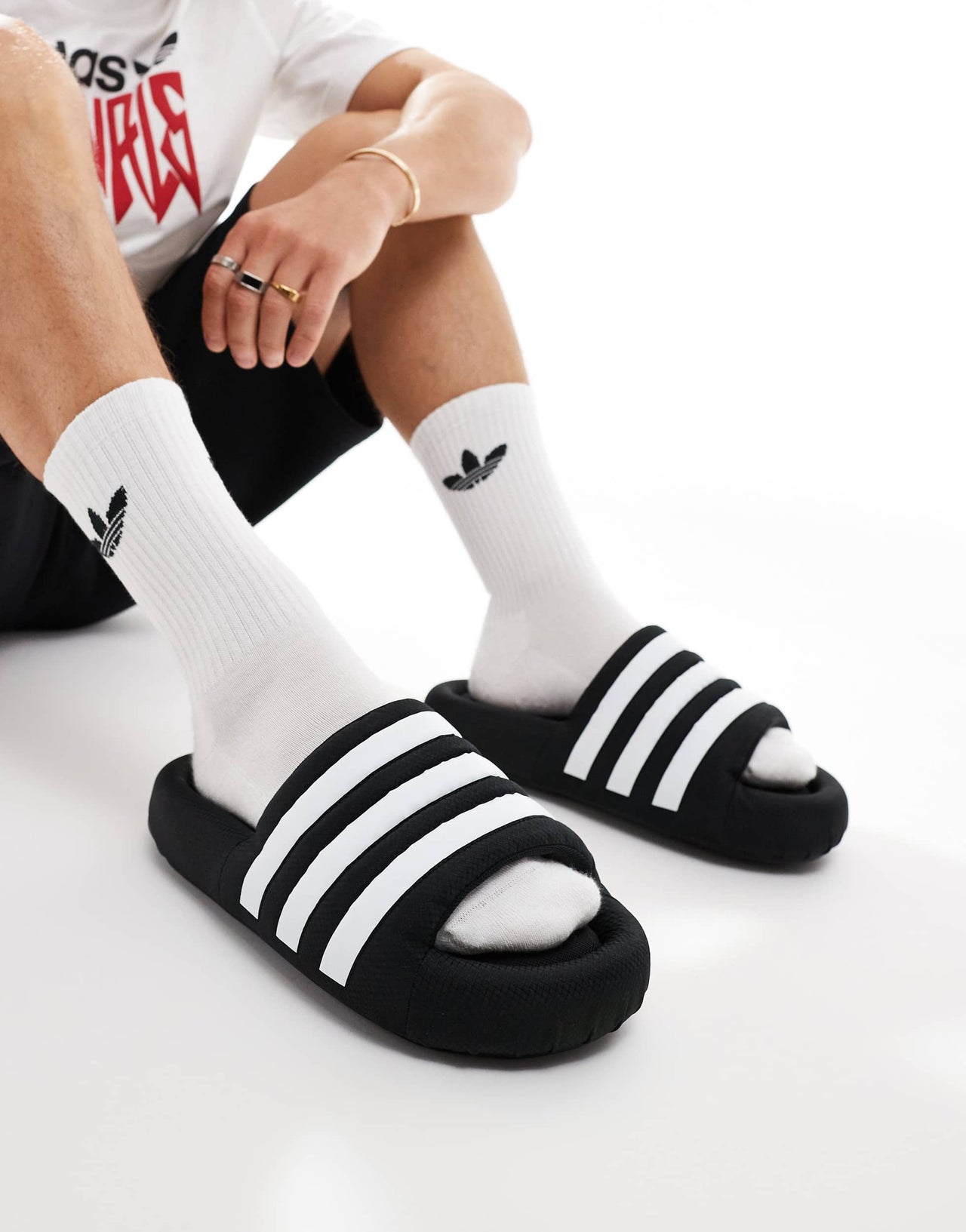 adidas Originals Adilette 24 sliders in black