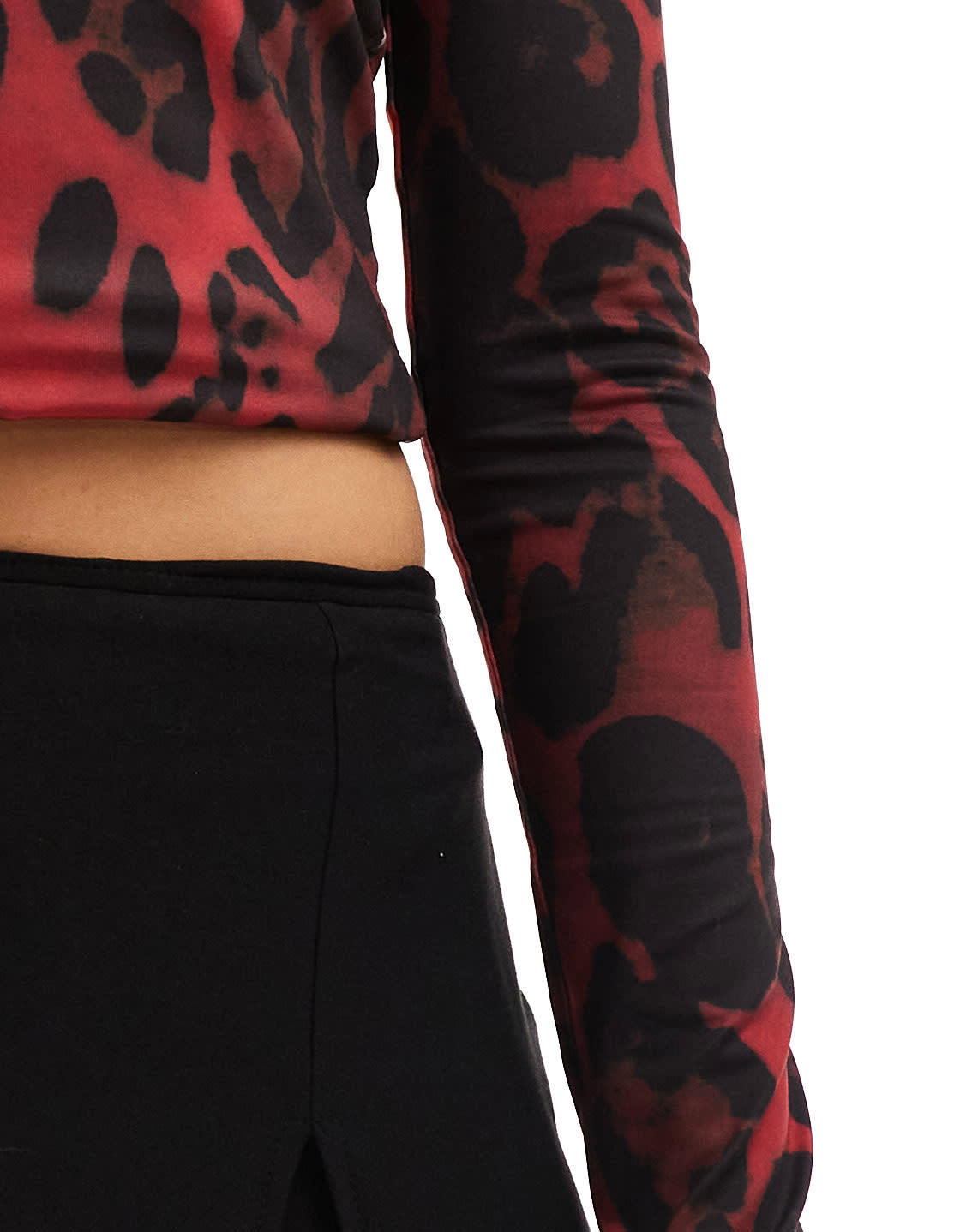 Fashionkilla super soft mini skort in black