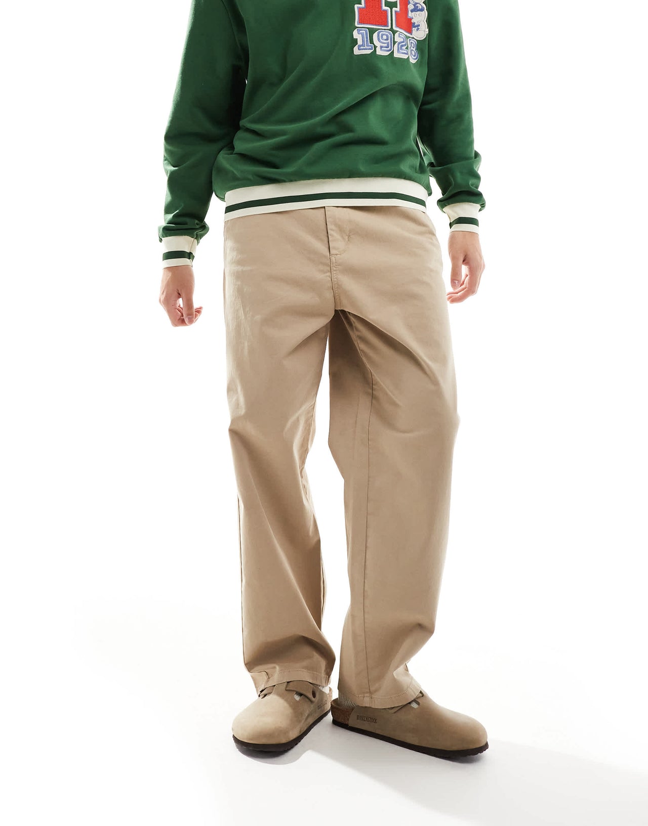 ONLY & SONS loose fit trouser in light brown