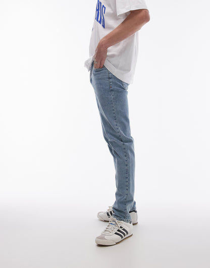 Topman slim jeans in light blue