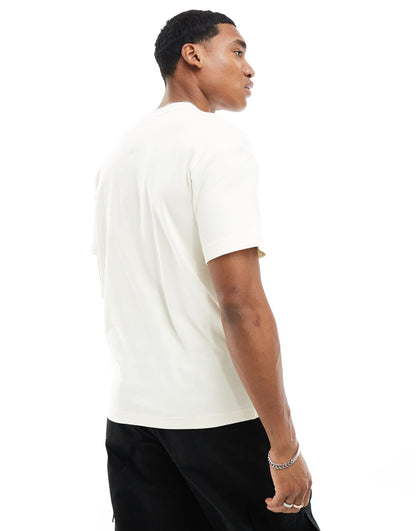 Calvin Klein central logo t-shirt in white