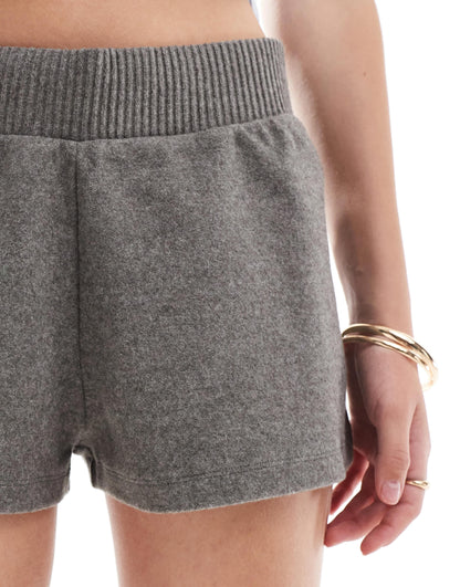 ASOS DESIGN supersoft jersey shorts in charcoal