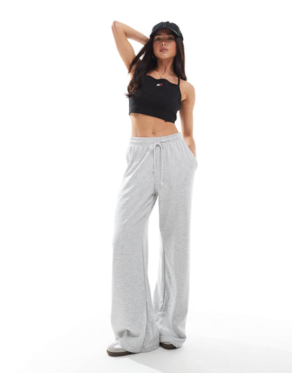 Tommy Jeans badge strappy bralette in black