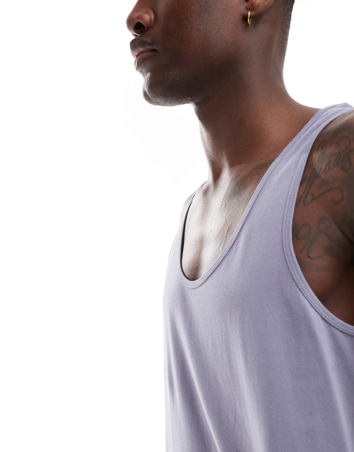 ASOS DESIGN essentials vest in mid blue