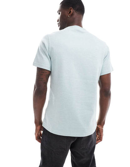 Barbour Huckley chest logo t-shirt in light blue
