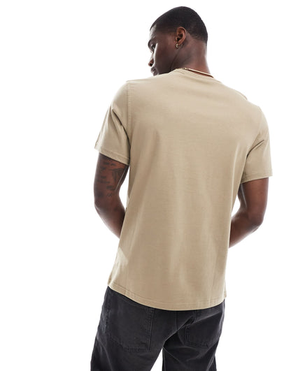 Barbour International Motored logo t-shirt in stone