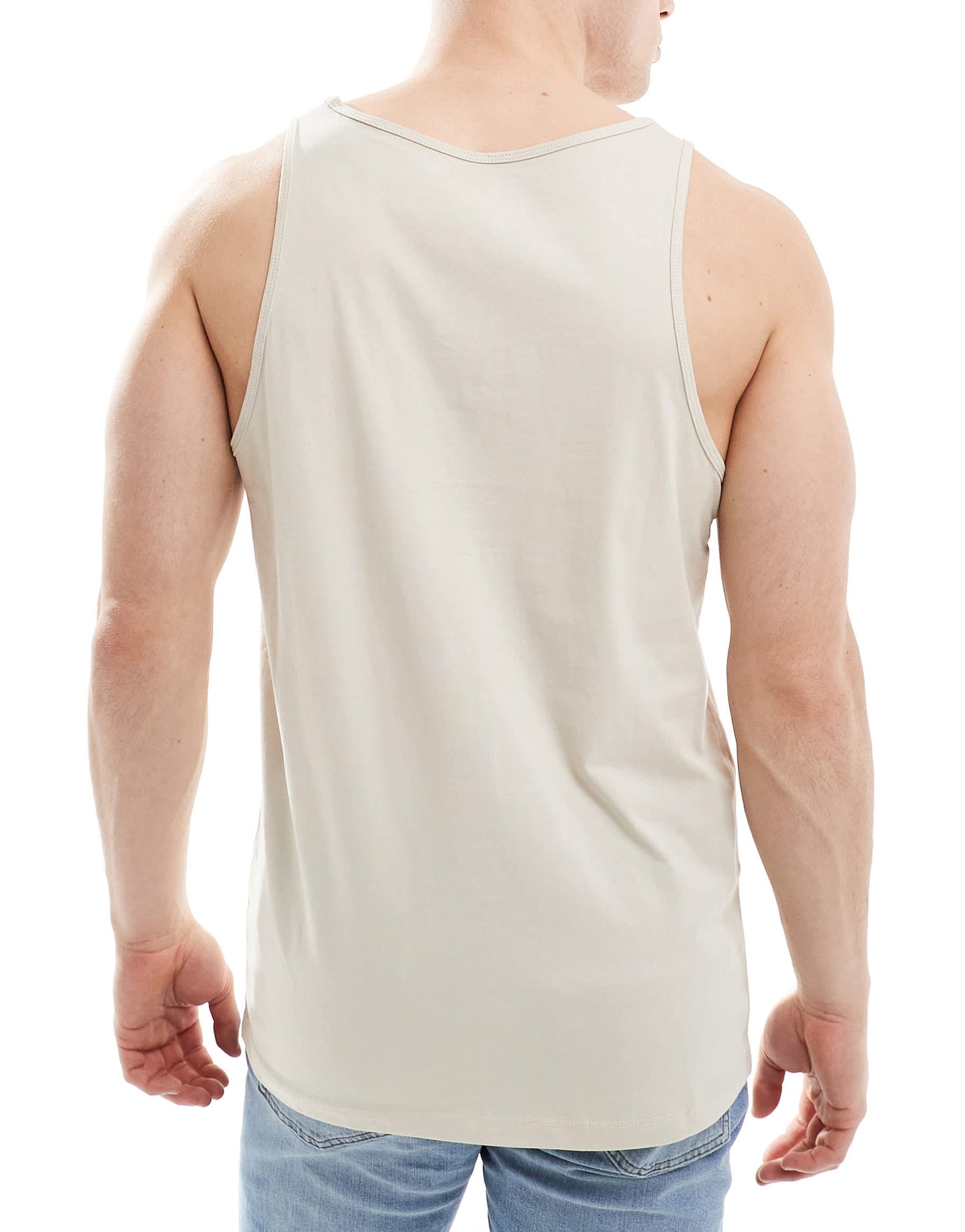 ASOS DESIGN essentials 3 pack vests in multi