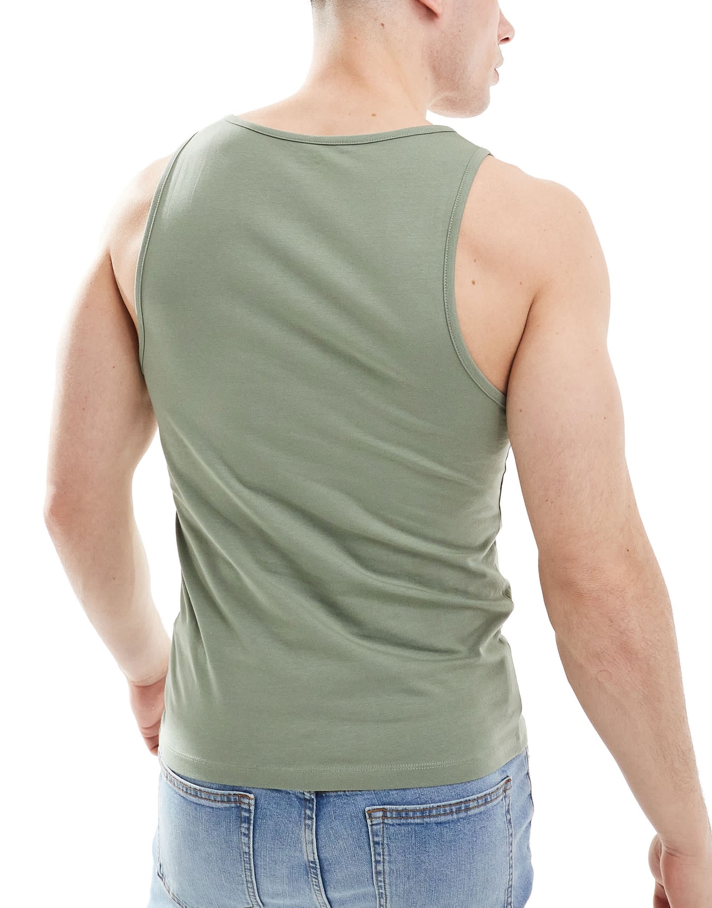 ASOS DESIGN essentials 3 pack muscle fit vests in multi