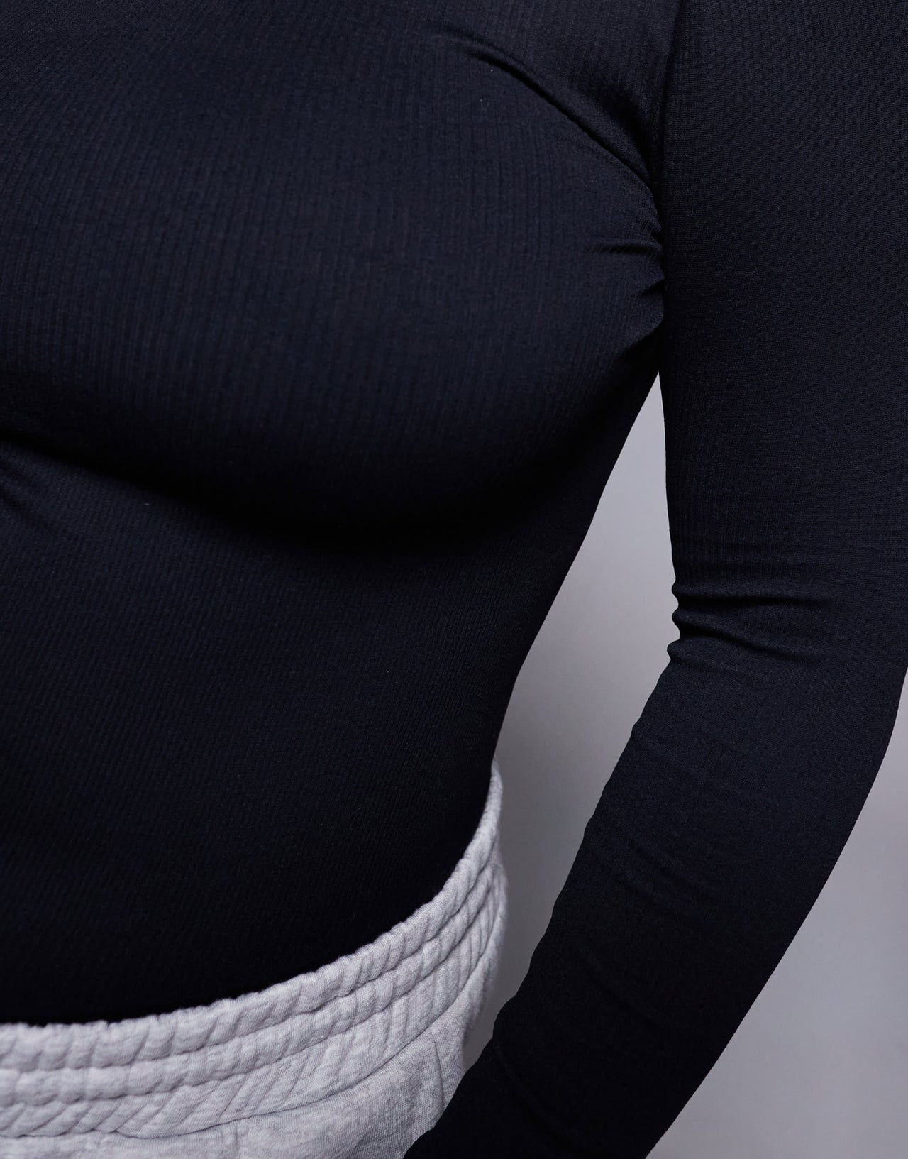 4505 Ski Curve seamless thermal base layer body in black