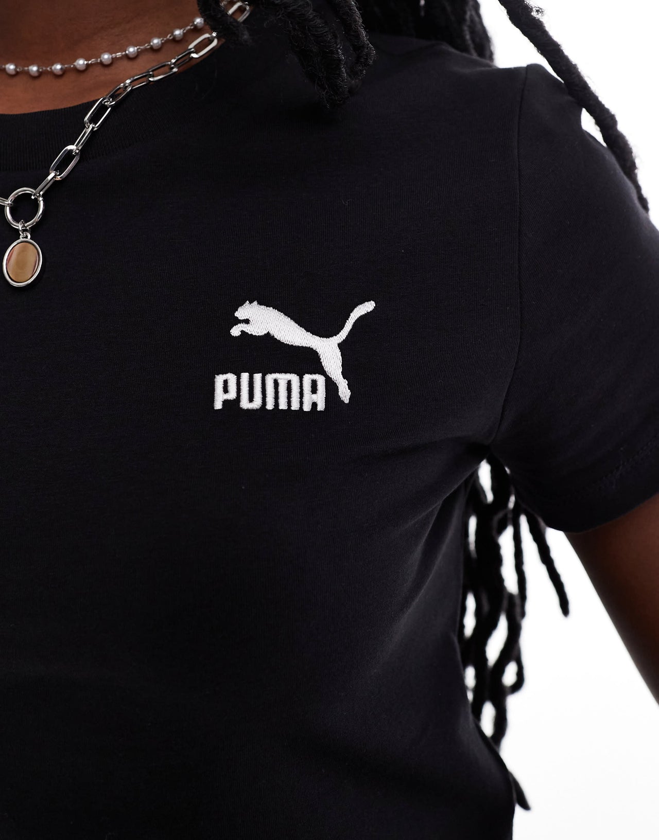 Puma Classics baby tee in black