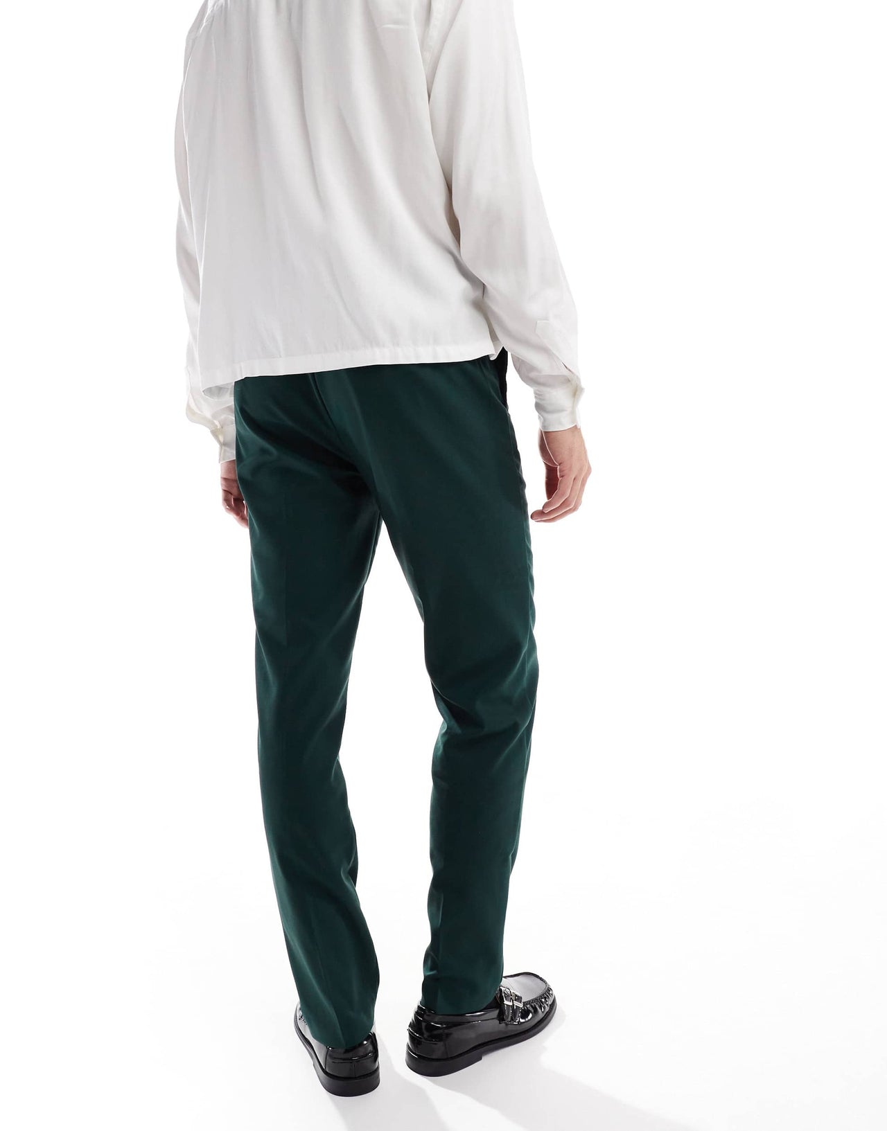 ASOS DESIGN smart slim fit trousers in forest green