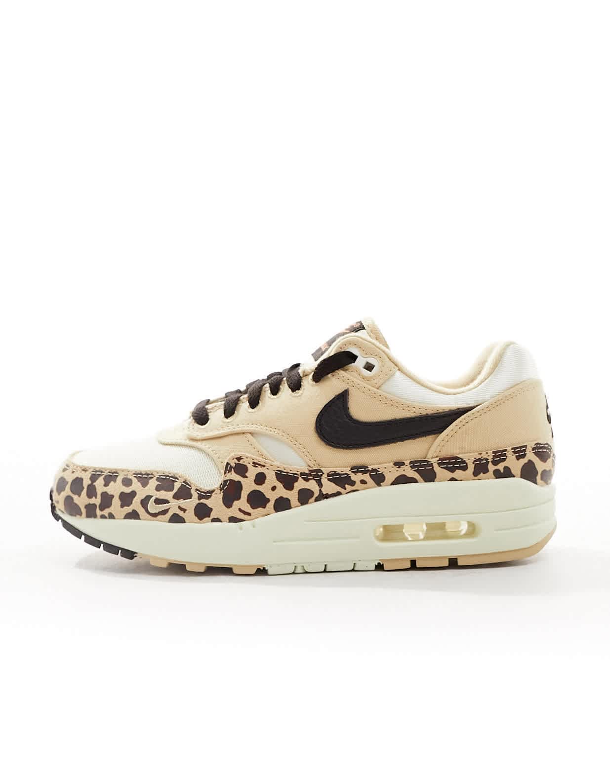 Nike Air Max 1 trainers in leopard print