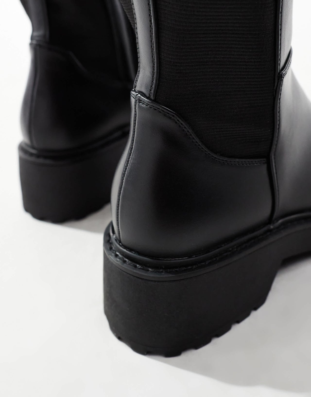 Steve Madden Callback Knee Boots Chunky Riding Boot in Black