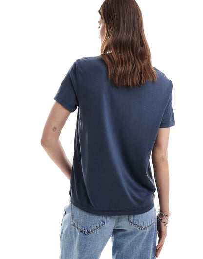 Monki super soft t-shirt in dark blue