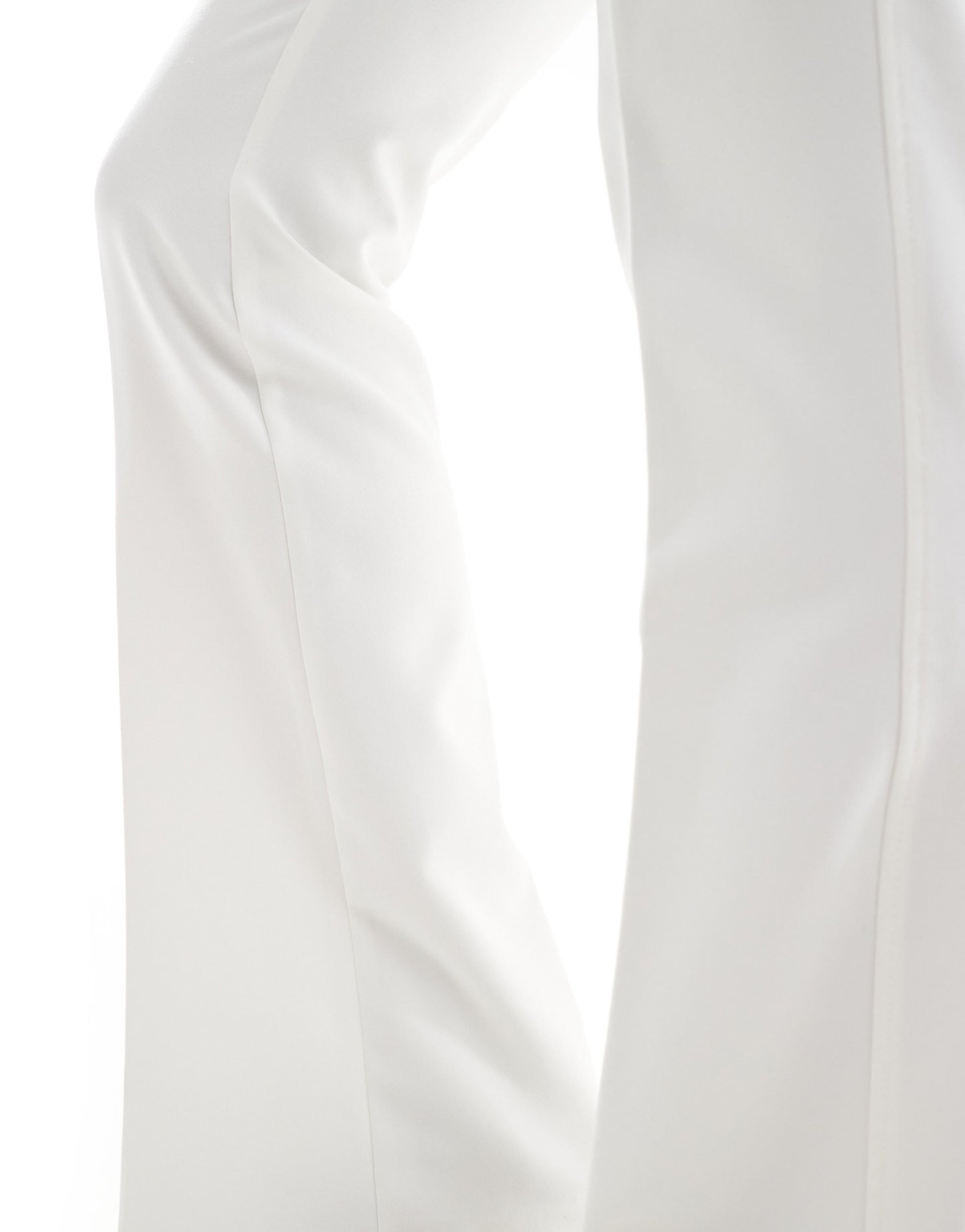 Bershka tailored flared trousers in off white