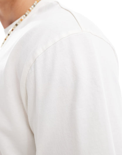 ONLY & SONS oversized t-shirt co-ord in washed stone