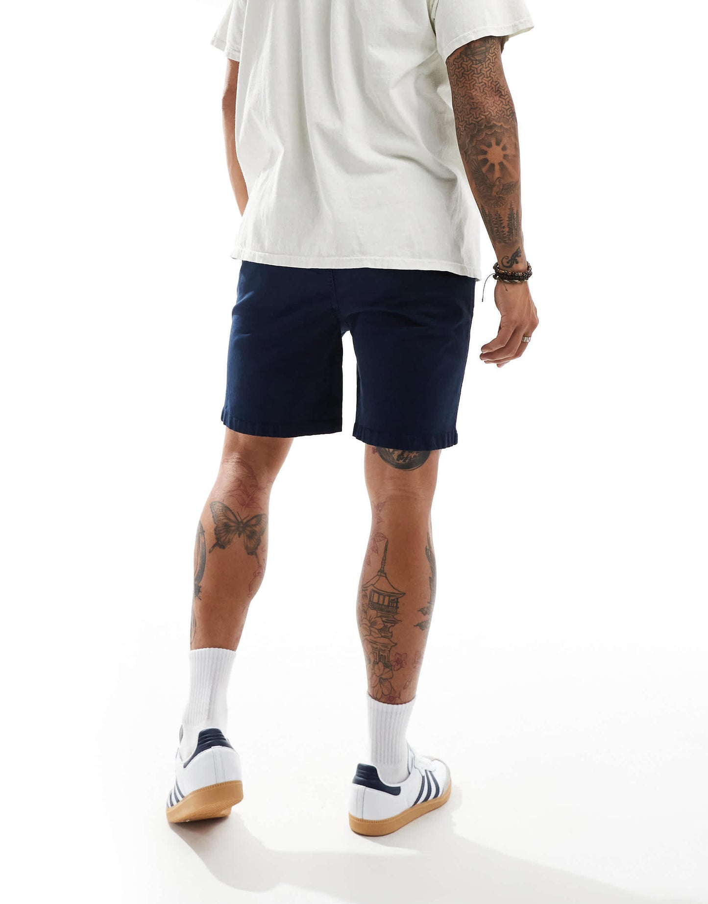 Parlez Blake relaxed shorts in navy