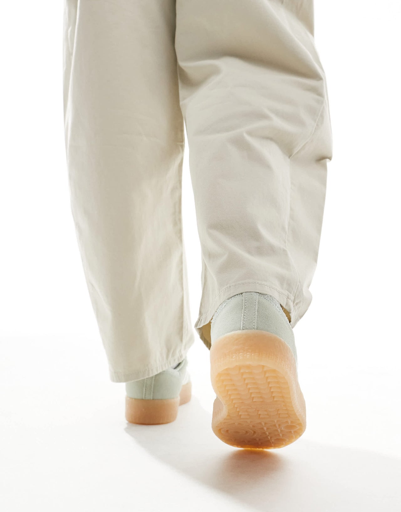 adidas Originals Sambae in green and off white