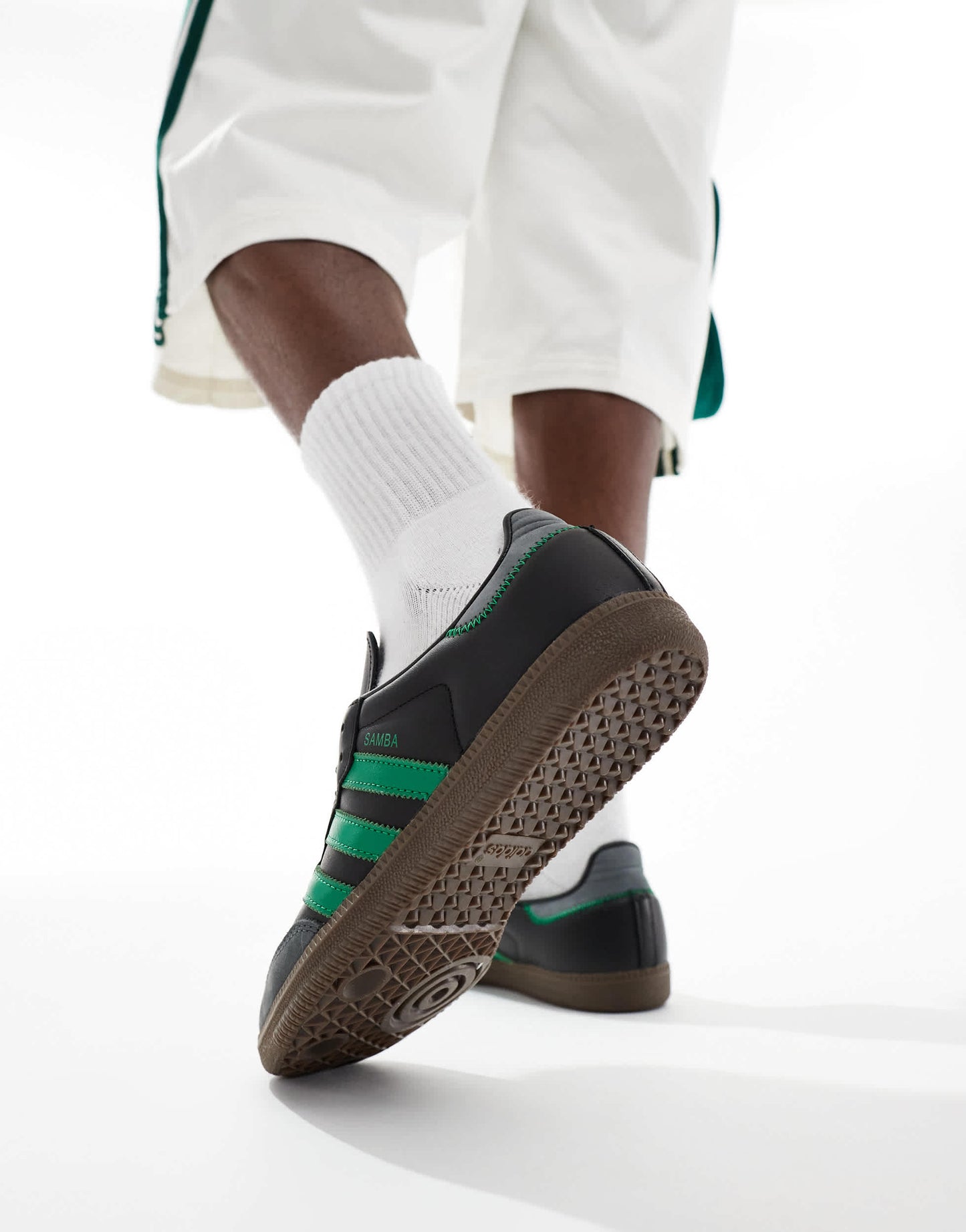 adidas Originals Samba OG in black and green
