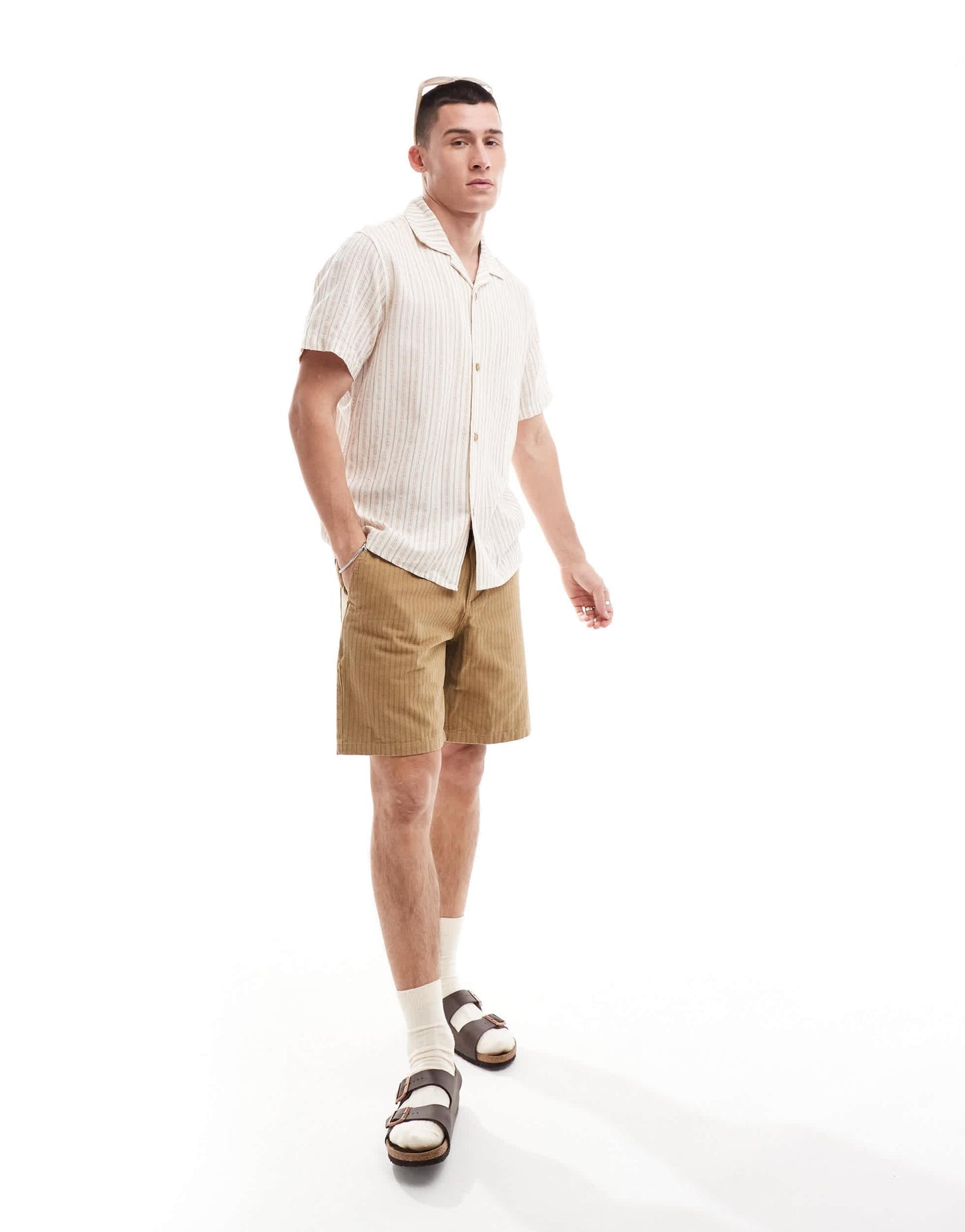 Rhythm vacation stripe beach t-shirt
