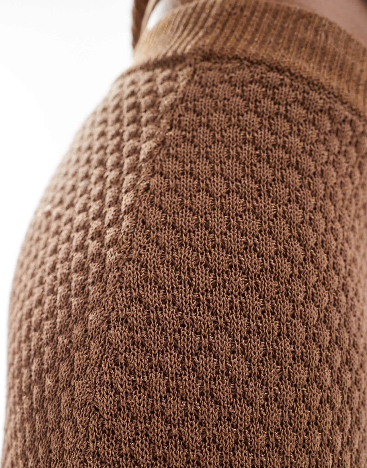 Rhythm josie knit maxi skirt co-ord in brown