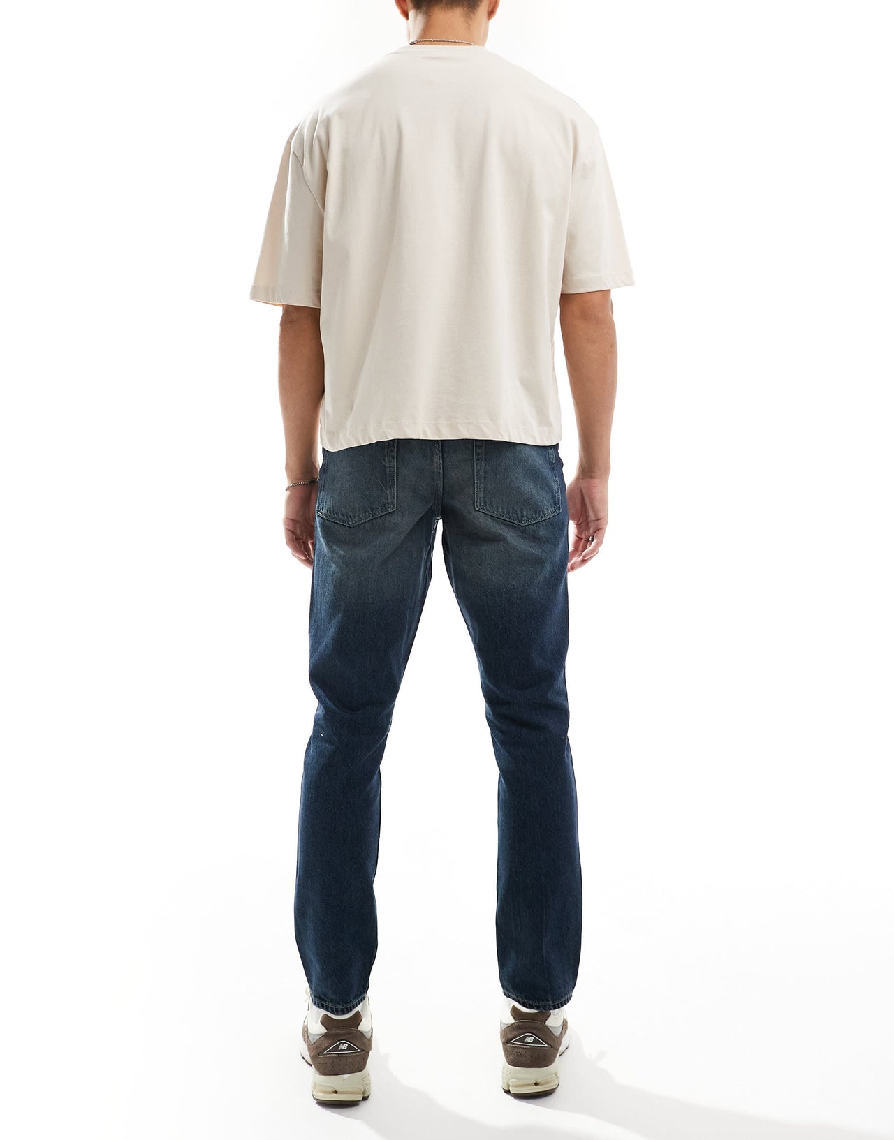 ASOS DESIGN slim jeans in dark wash with tint