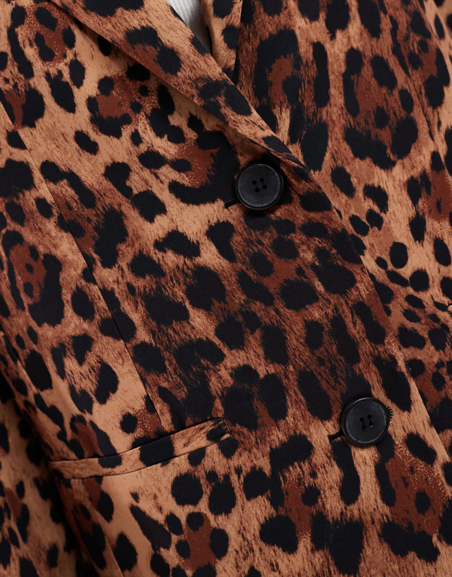 Miss Selfridge oversized blazer in animal print